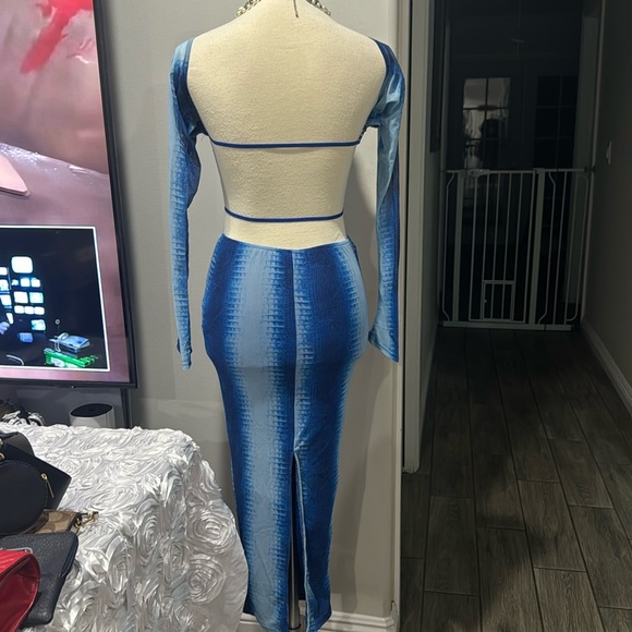 🩵💙EDGE- Feel For You Mesh Off Shoulder Dress - Picture 17 of 17